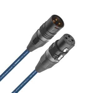 Binary-234-XLR-HiCon-Gold-Albastru Cablu XLR mama-tata DMX AES aurit HiCon | Binary 234 Albastru
