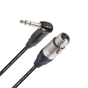 Primus-XLR-F-Jack-63-mm-90-Neutrik Cablu XLR mama - Jack 6.3 90 balansat Neutrik | Primus Negru